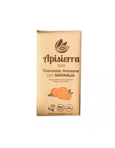 Chocolate artesano con Naranja